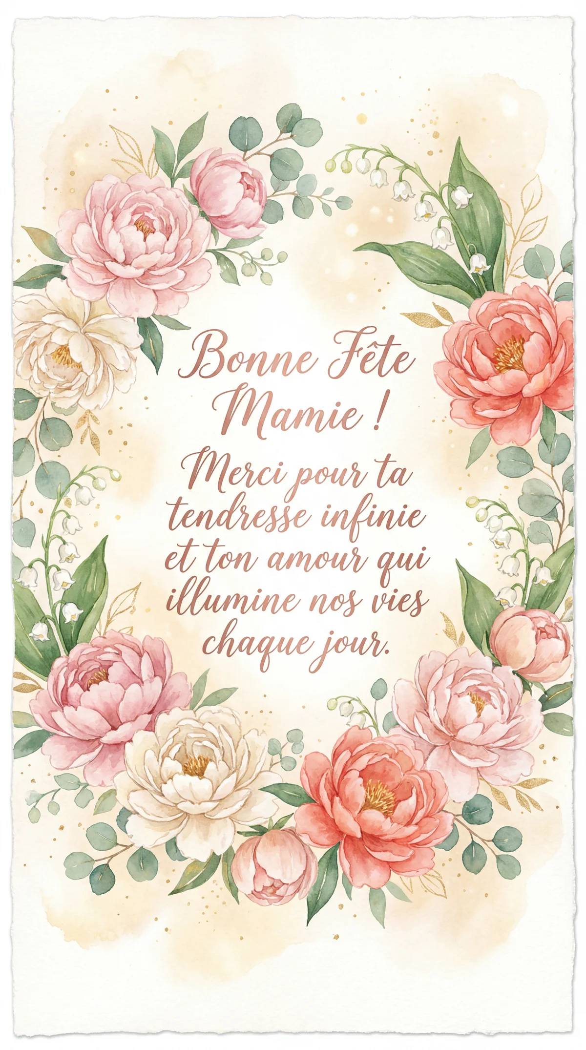Message touchant pour la Fête des Grands-Mères