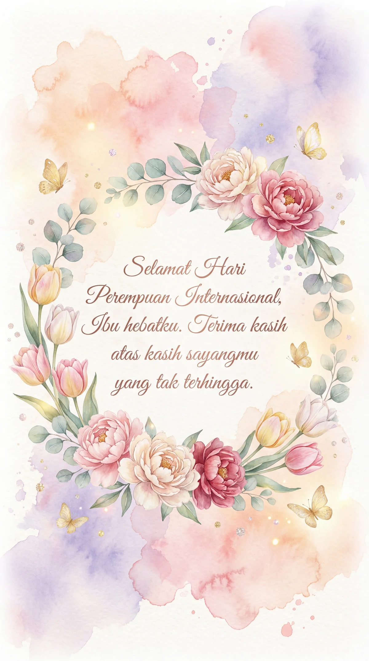 Ucapan selamat Hari Perempuan Internasional untuk ibu