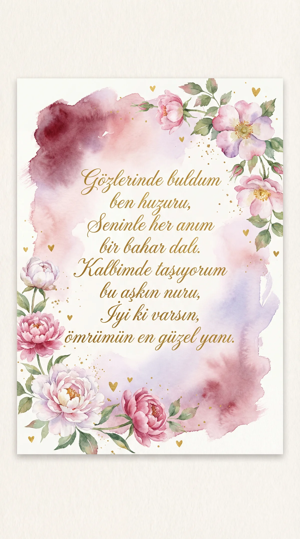 Sevgiliye Sevgililer Günü kartı sözleri