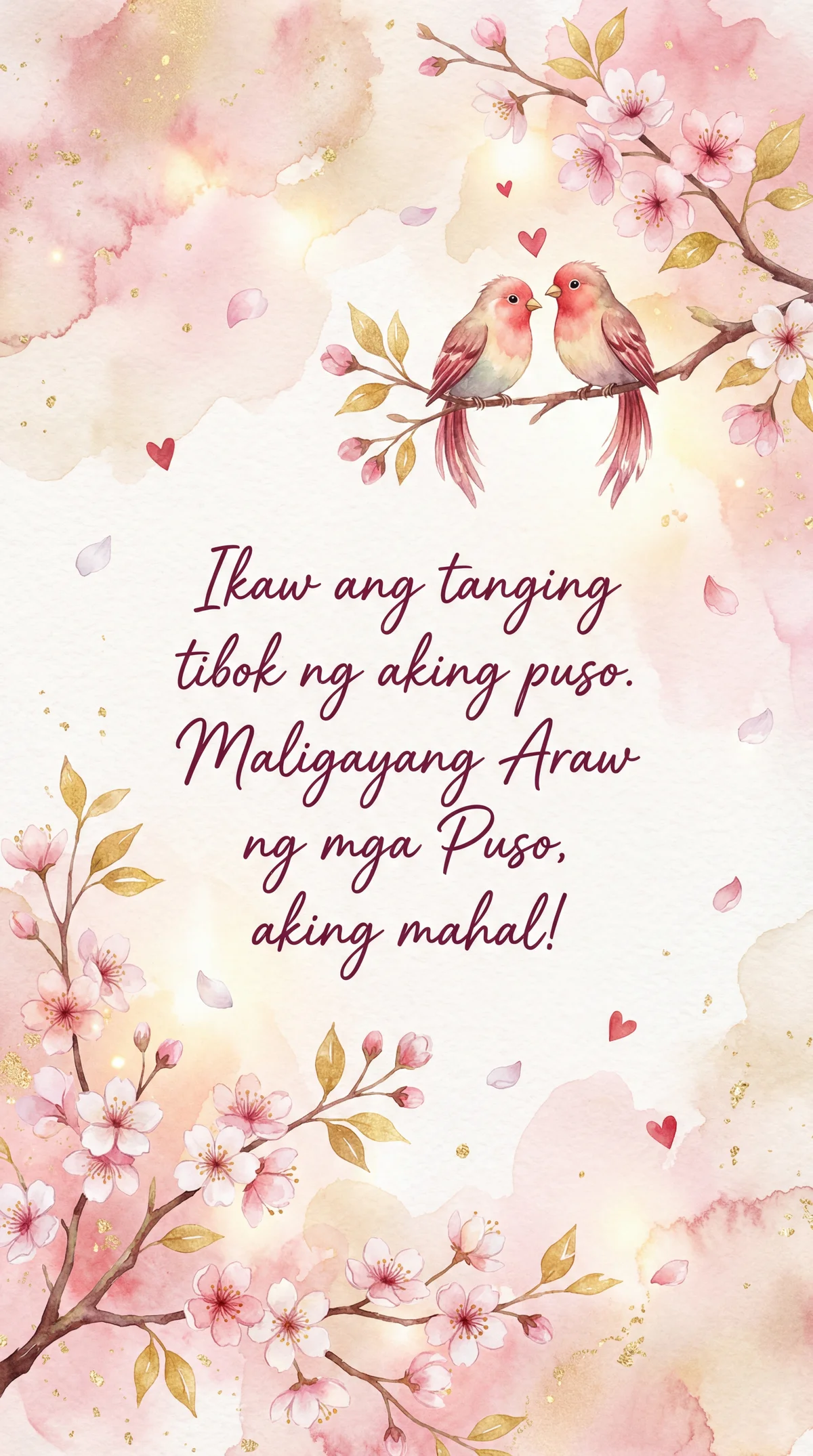 mensahe sa mahal sa Araw ng mga Puso