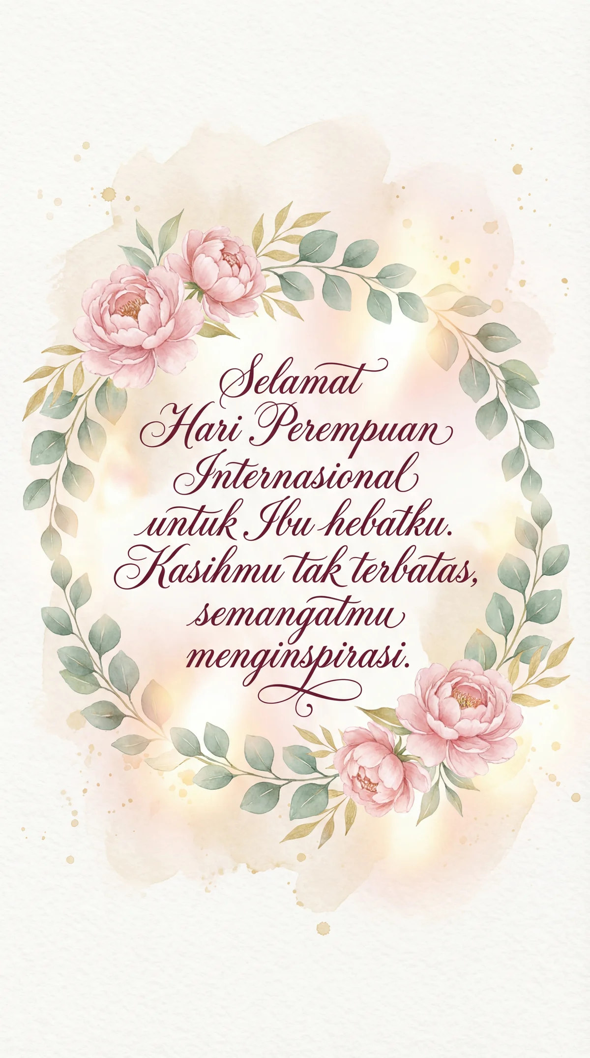 Ucapan Hari Perempuan Internasional untuk ibu