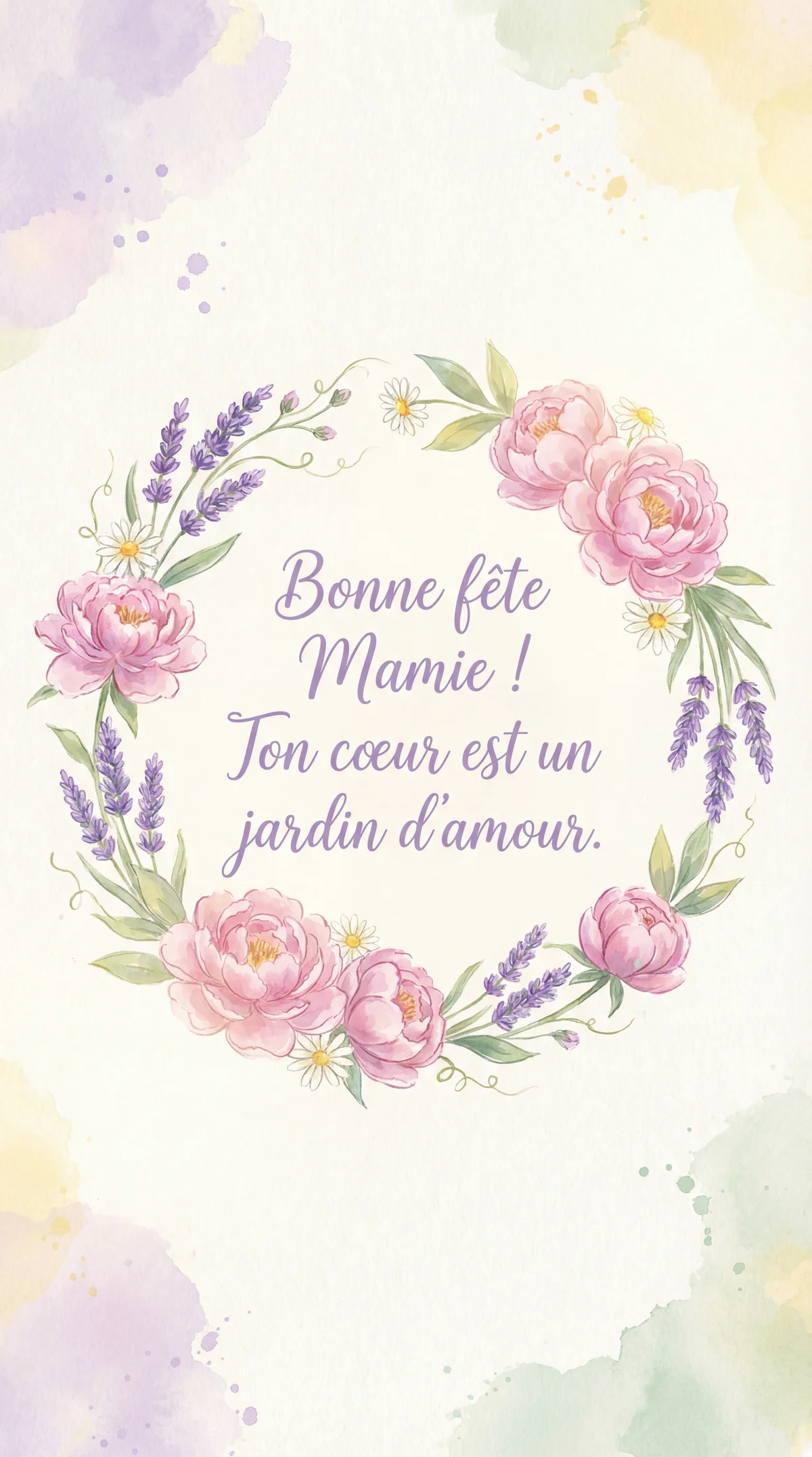 carte pour la Fête des Grands-Mères