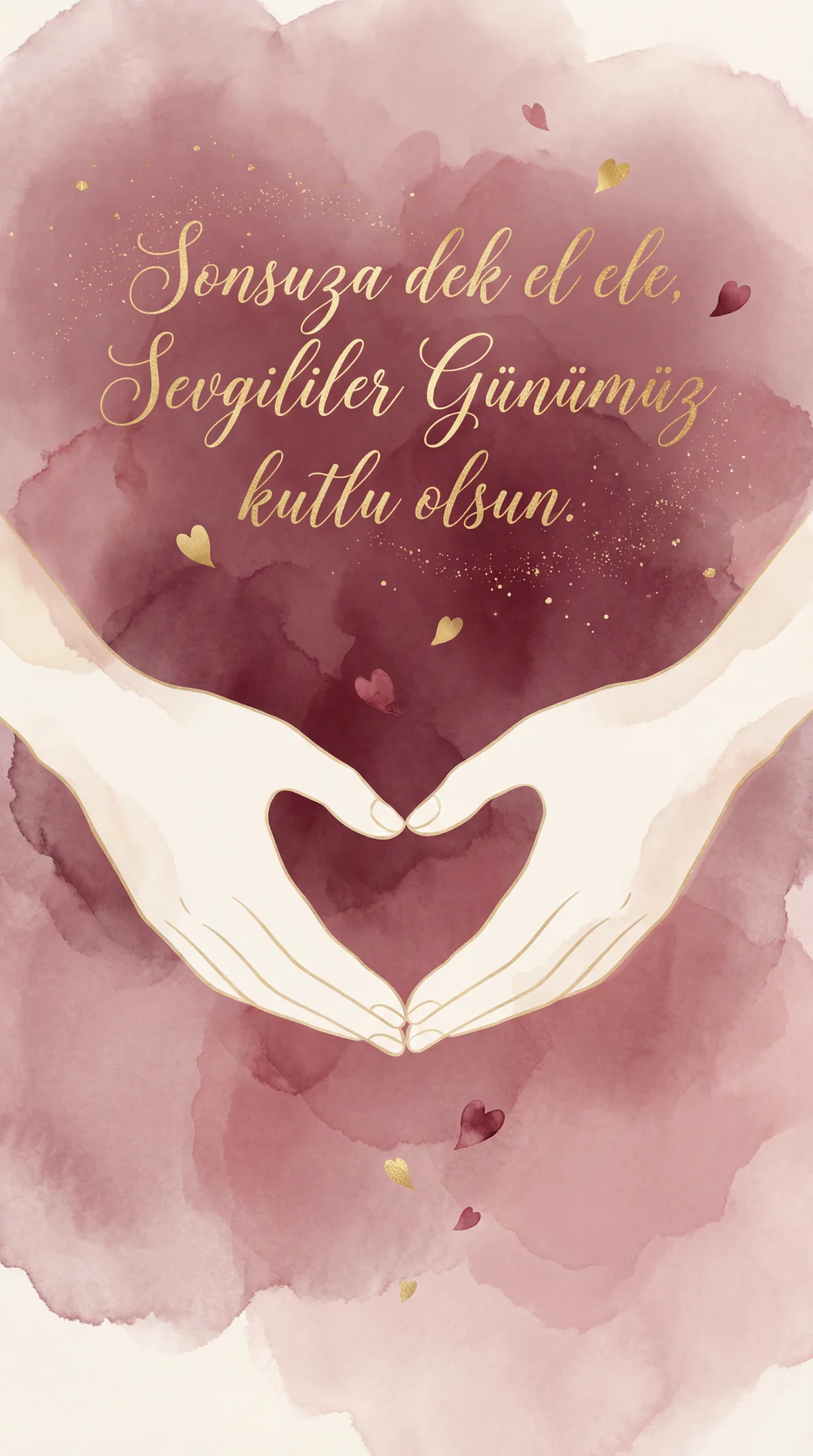 Sevgililer Günü için romantik kart mesajı