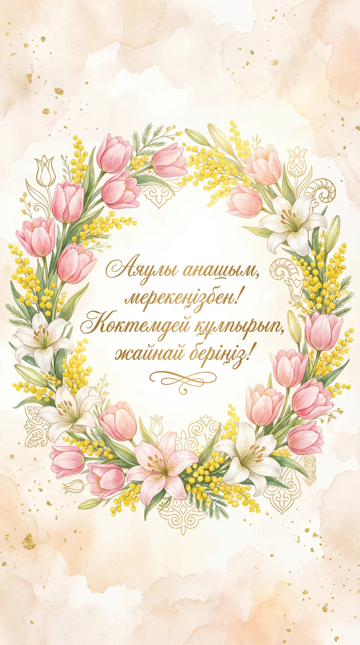 Анама 8 наурызға құттықтау