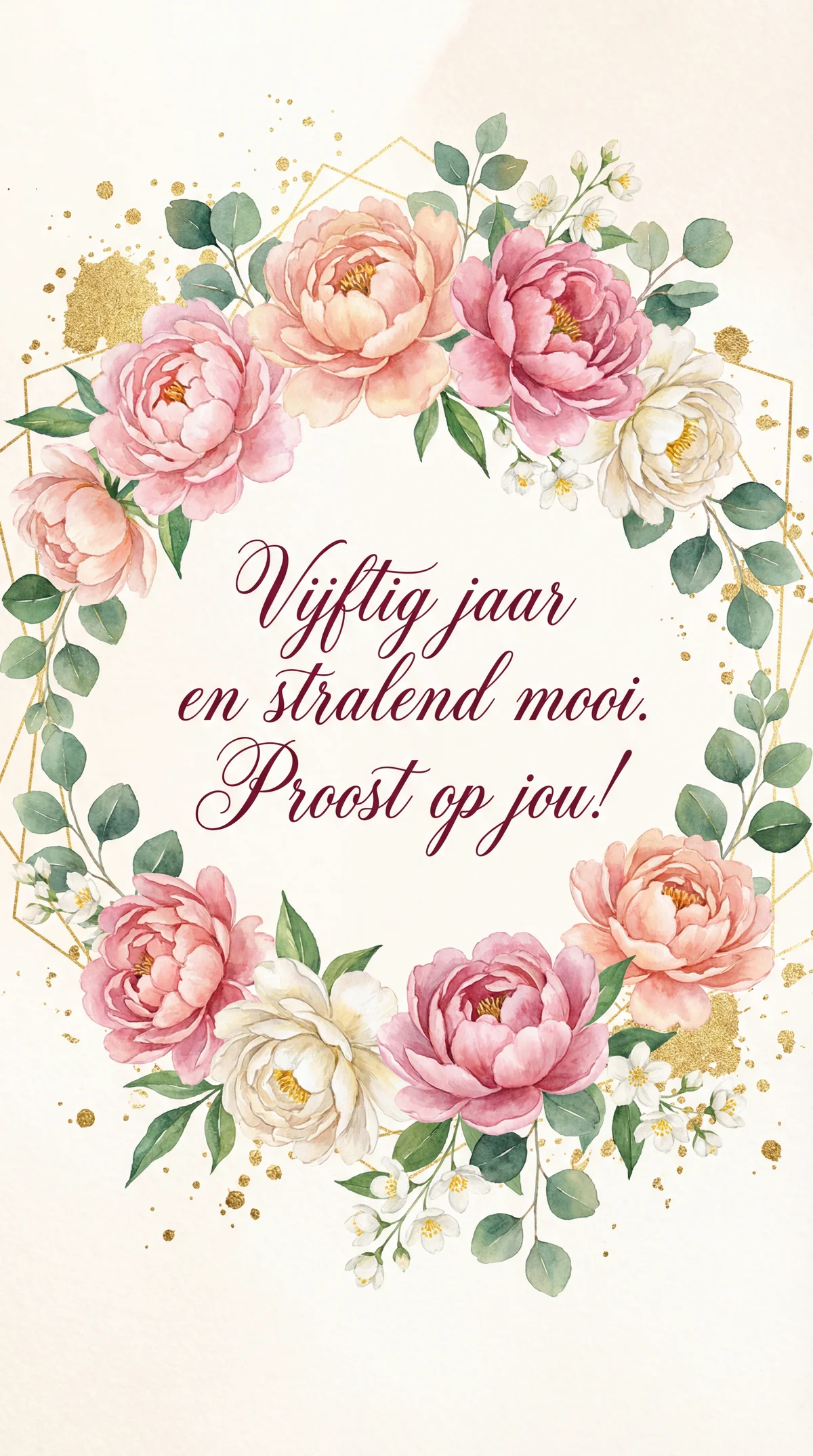 felicitatie verjaardag 50 jaar voor een vrouw