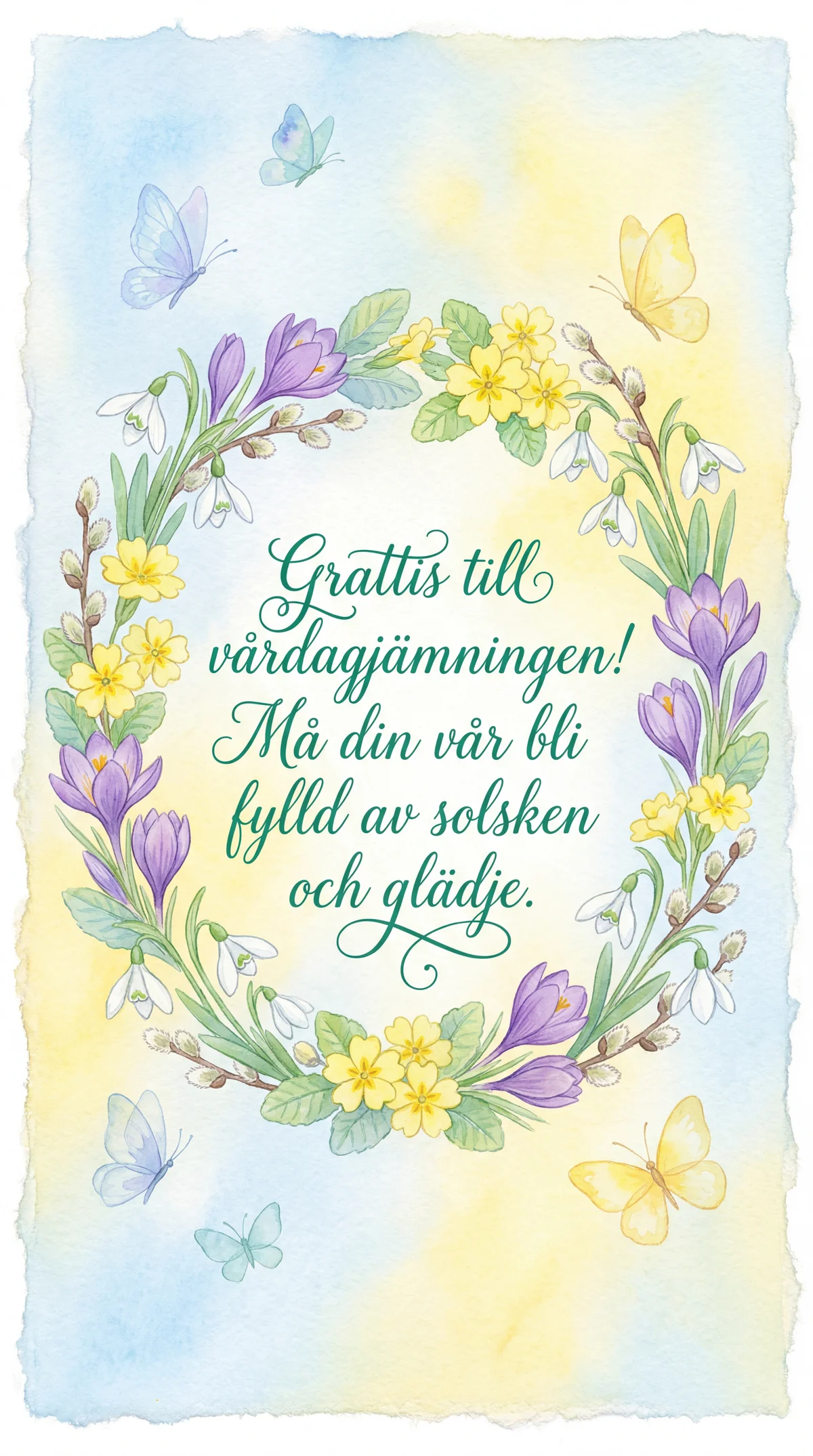 Grattis till vårdagjämningen och en härlig vår!