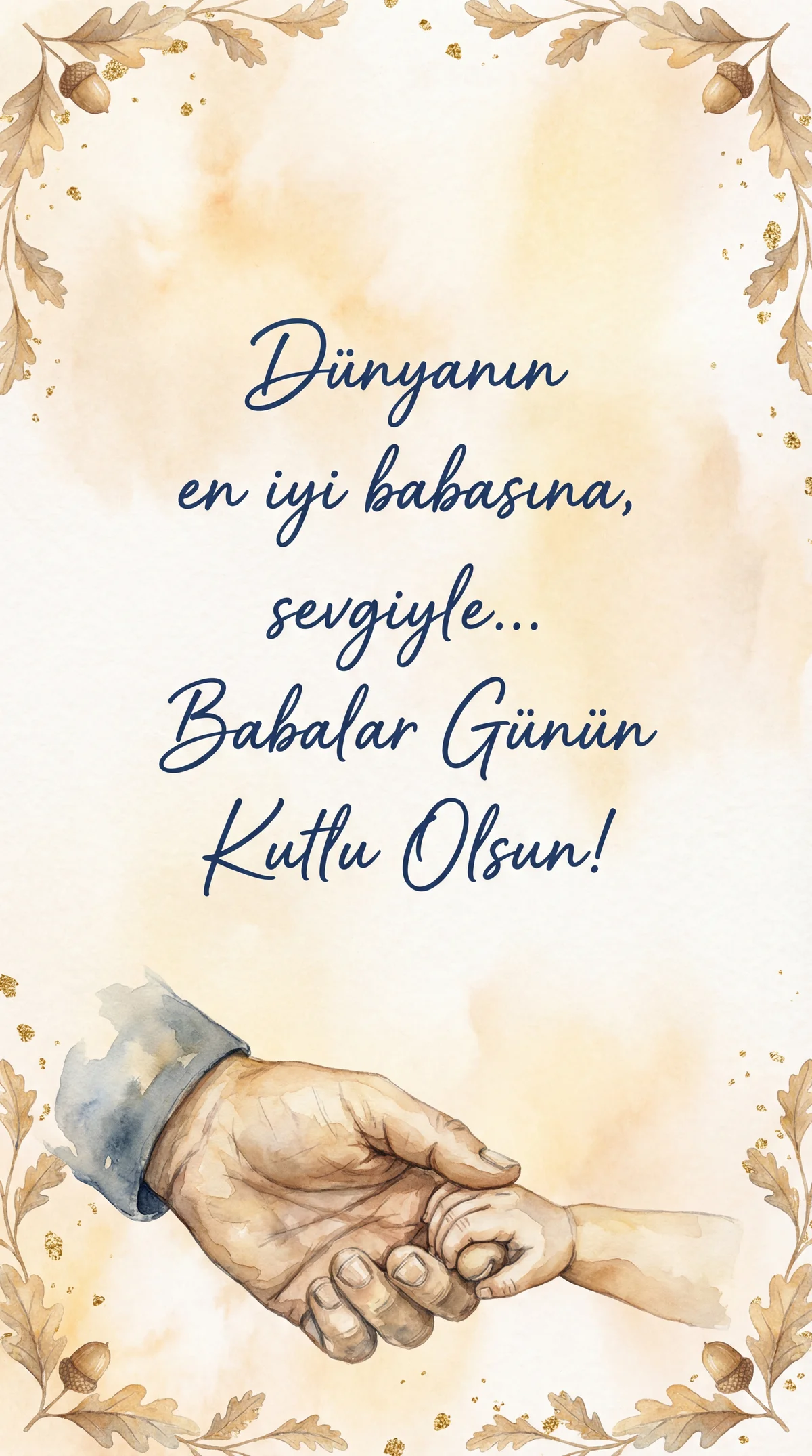 babalar günü kutlama kartı