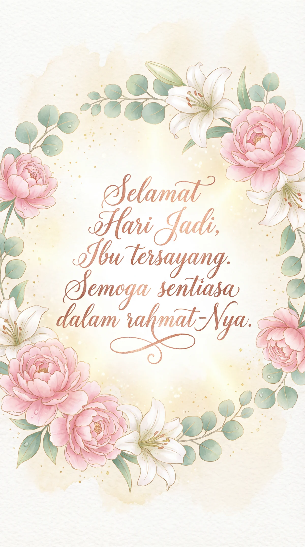 ucapan selamat hari jadi untuk ibu