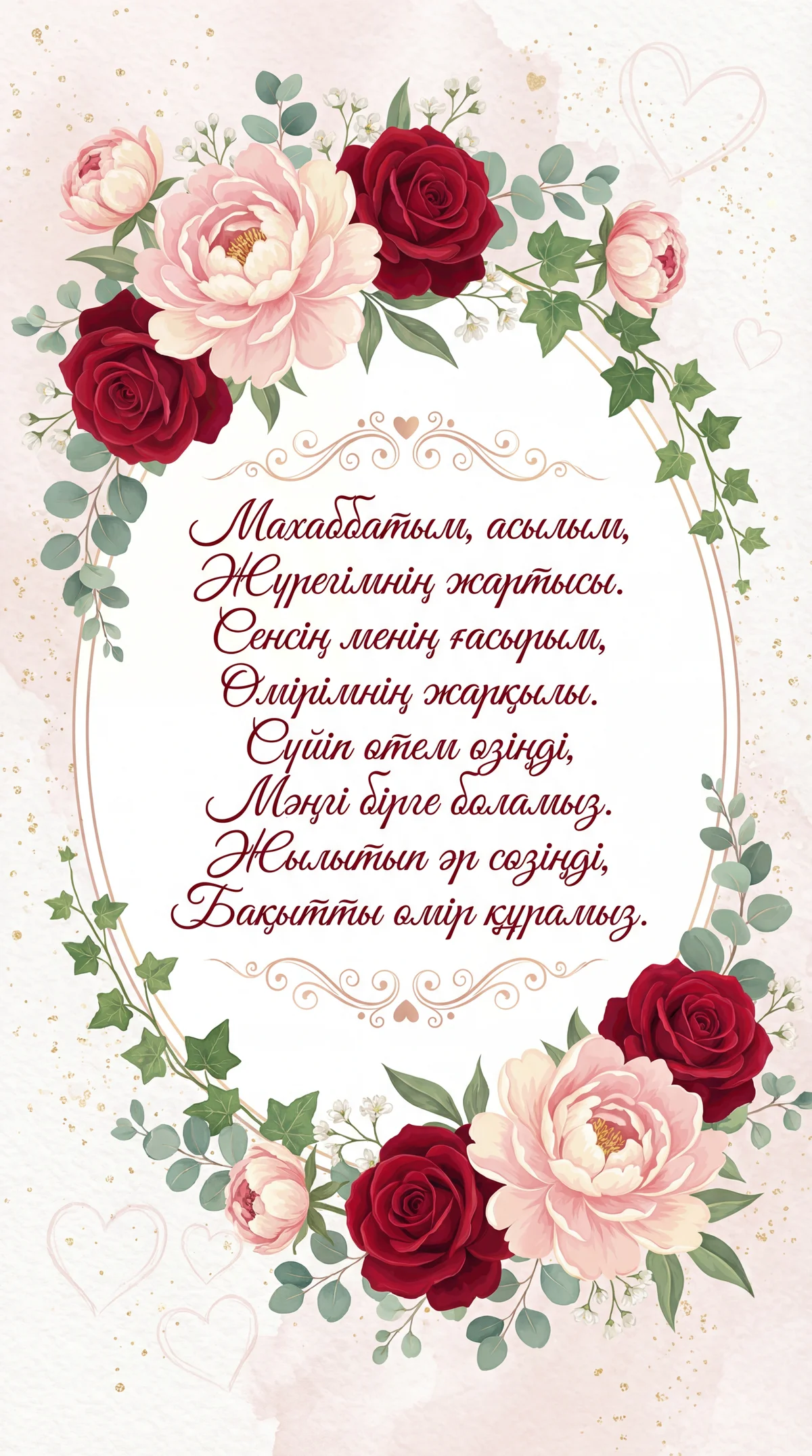 Сүйіктімді Валентин күнімен құттықтау