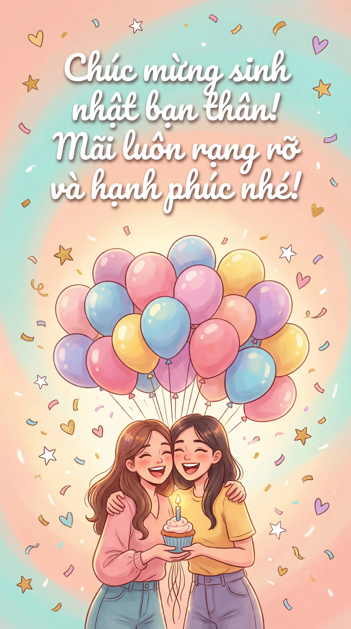 Chúc mừng sinh nhật bạn thân của tôi!