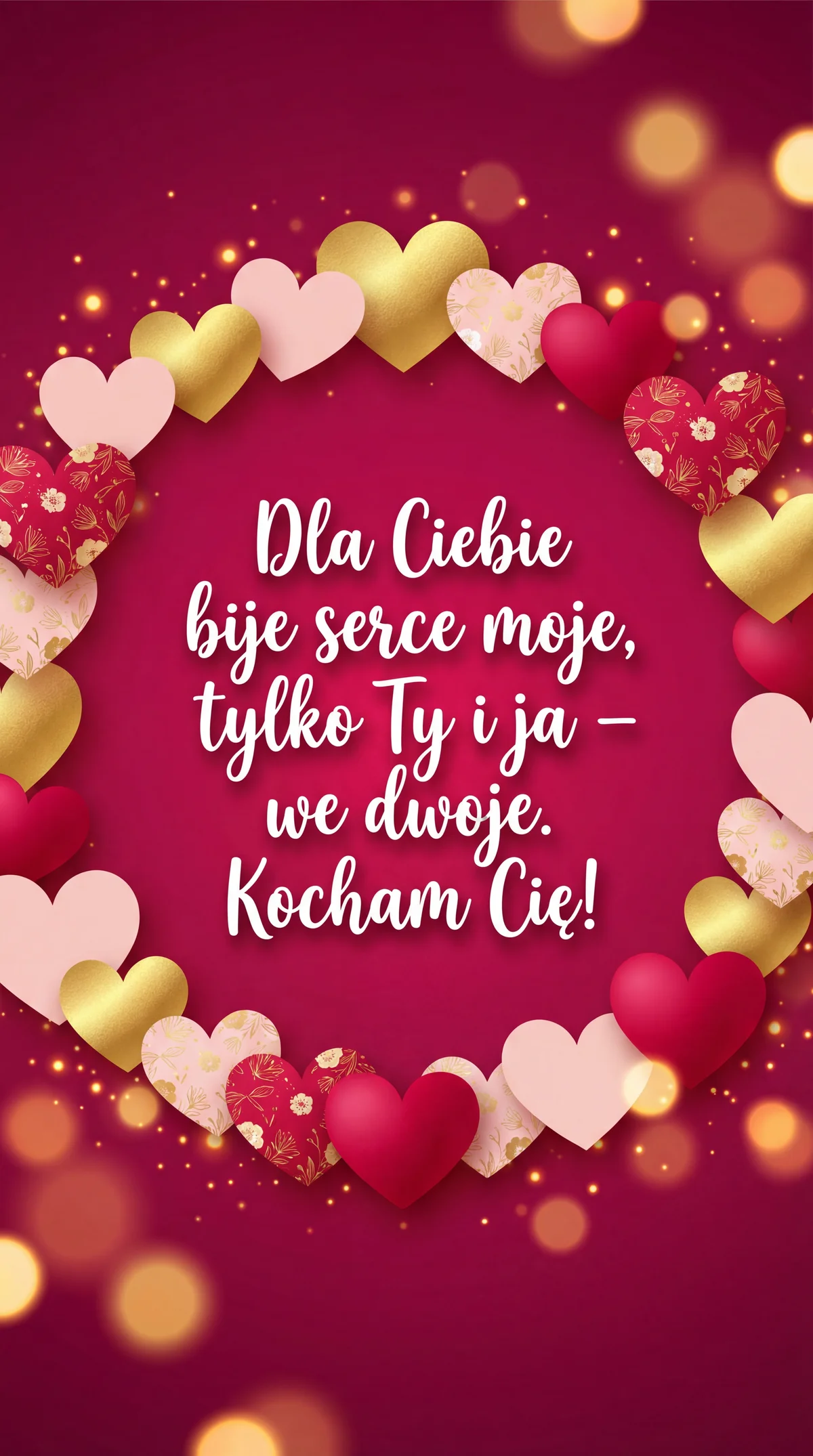 Życzenia na Walentynki dla ukochanej osoby