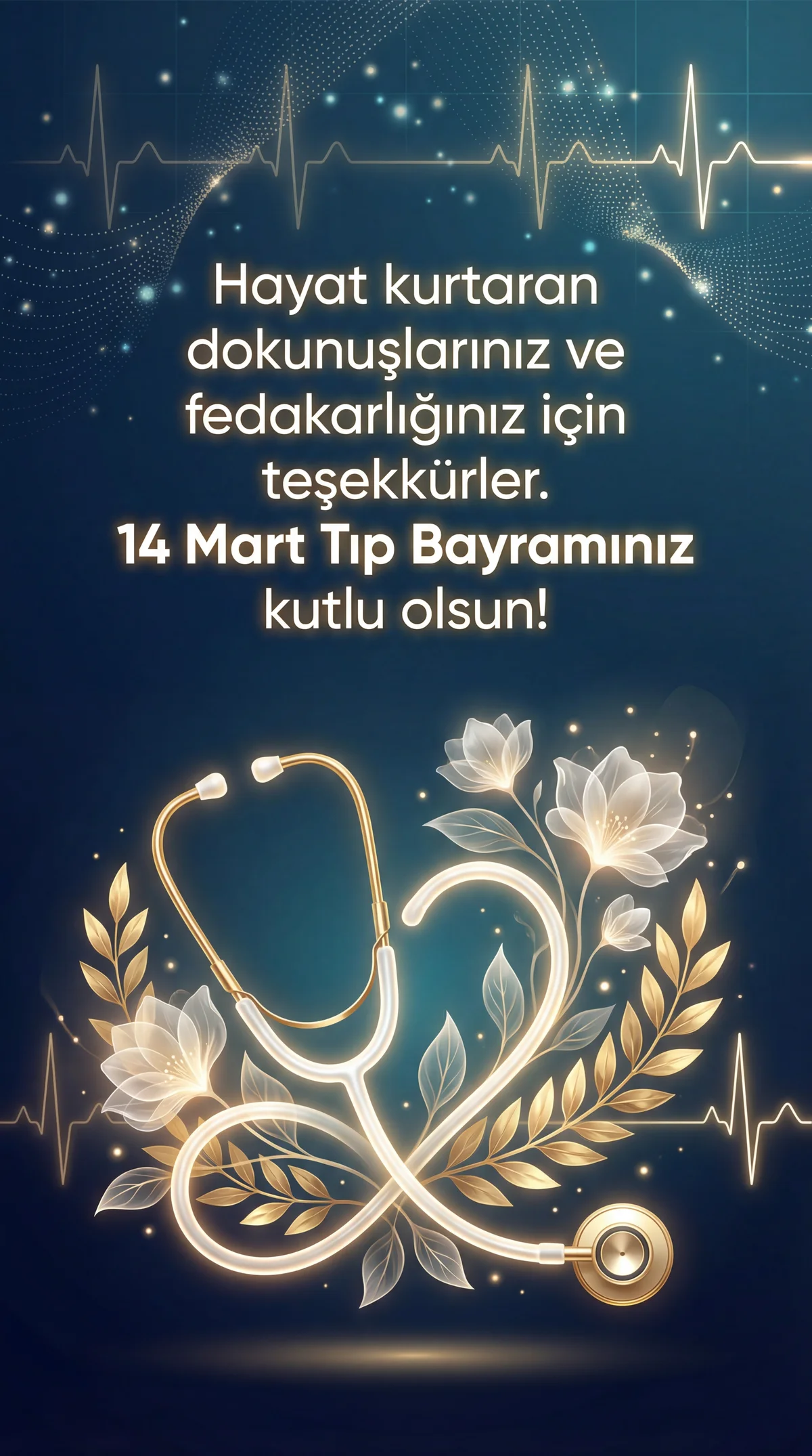 Tıp Bayramı için doktorlara teşekkür mesajı