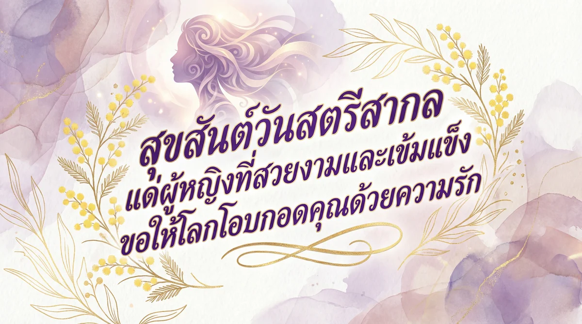 ข้อความอวยพรวันสตรีสากล