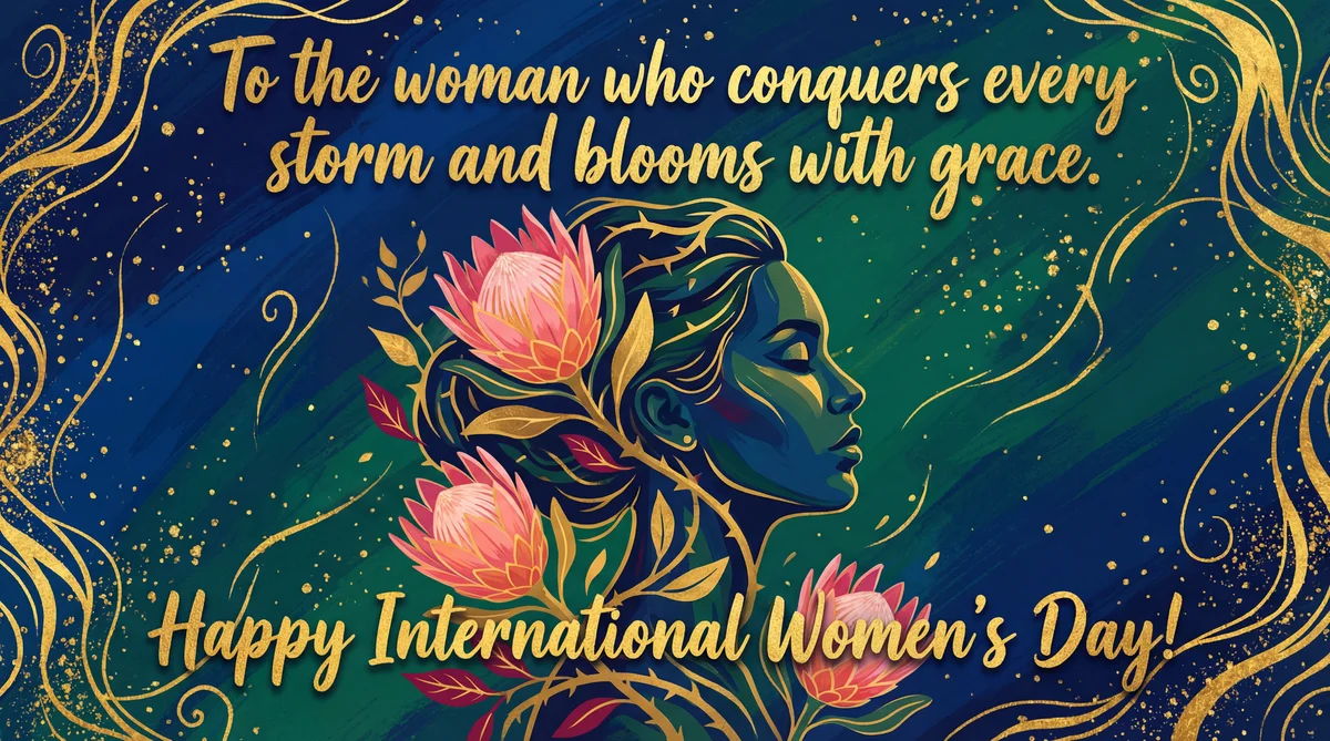 International Women's Day message for a strong woman