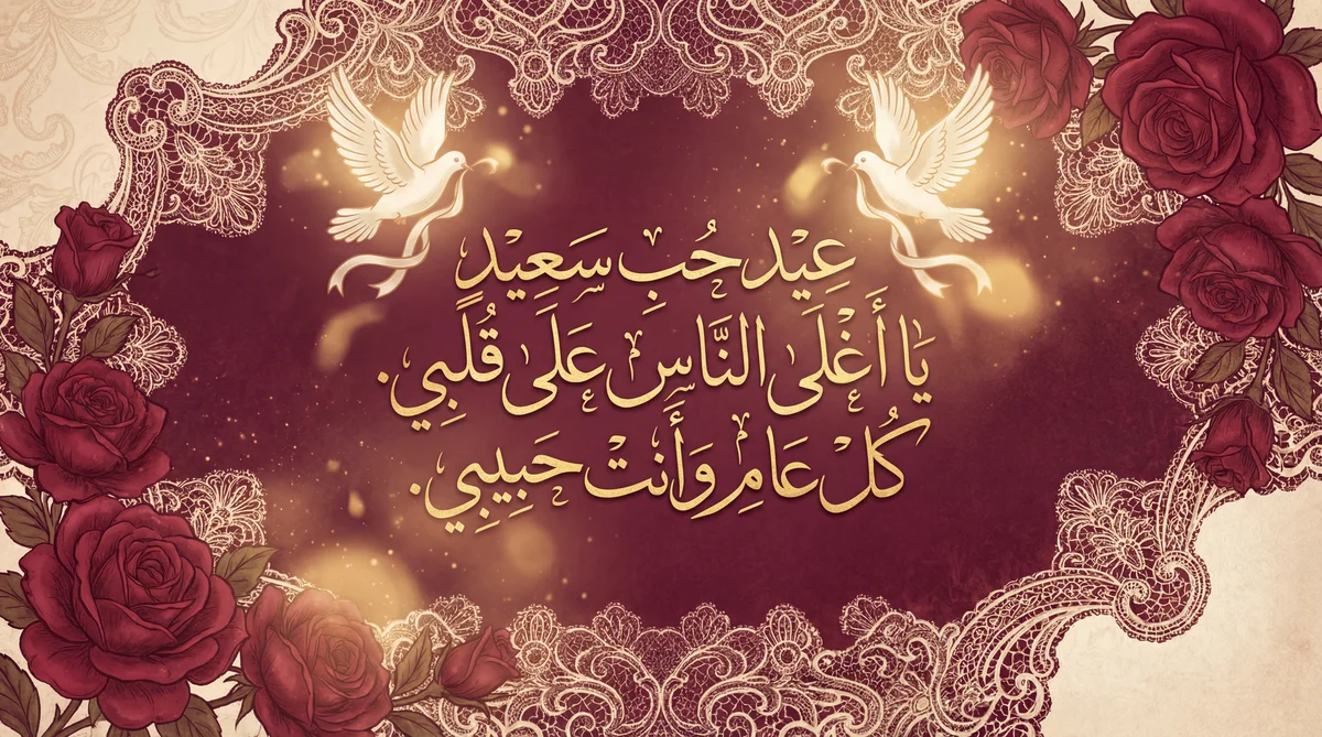 أمنيات عيد حب سعيدة للحبيب