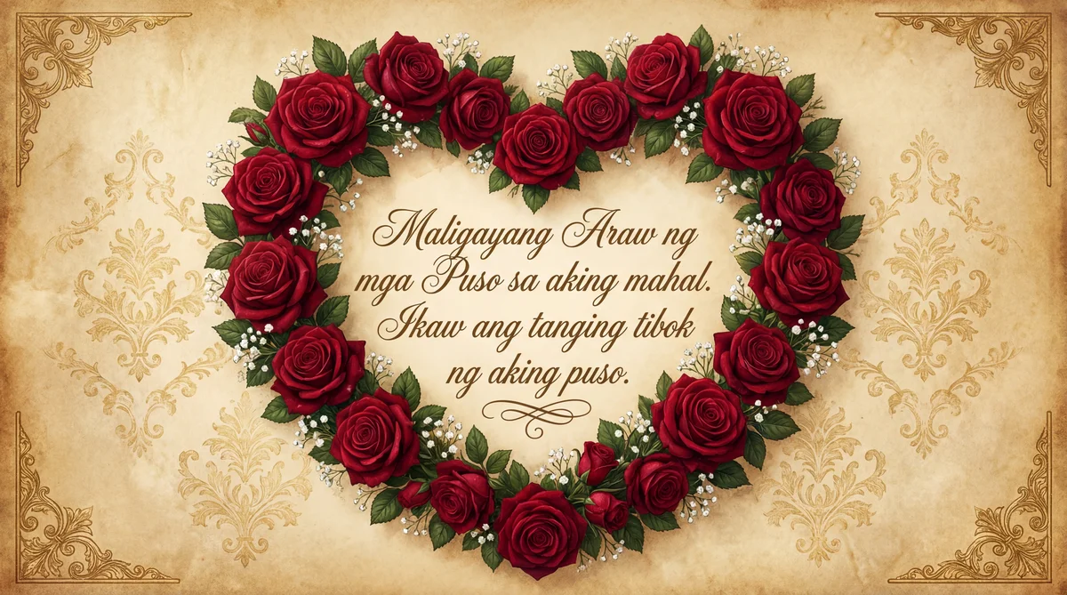 Maligayang Araw ng mga Puso sa aking mahal.