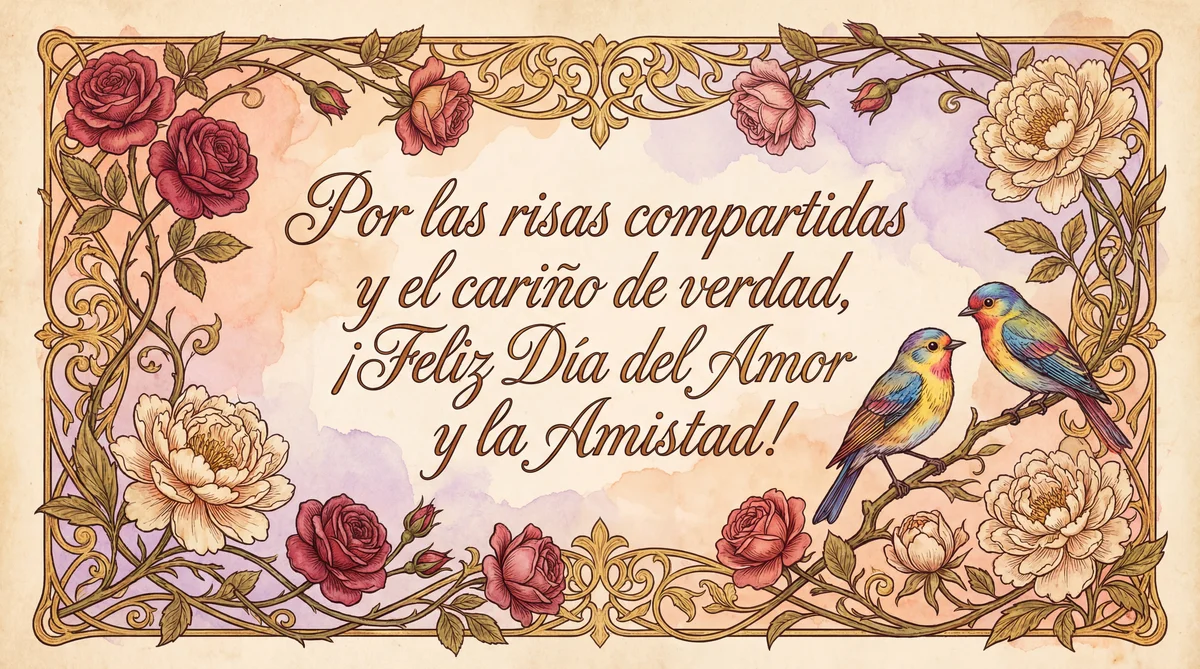 Tarjeta para el Día del Amor y la Amistad