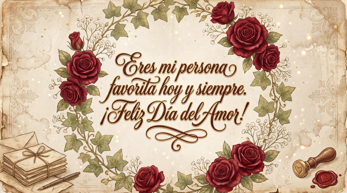 Tarjeta para el Día del Amor y la Amistad para mi pareja