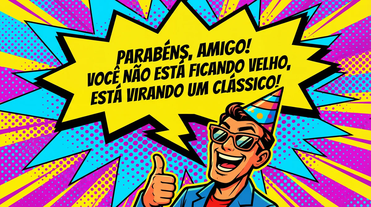 cartão de aniversário divertido para um amigo especial