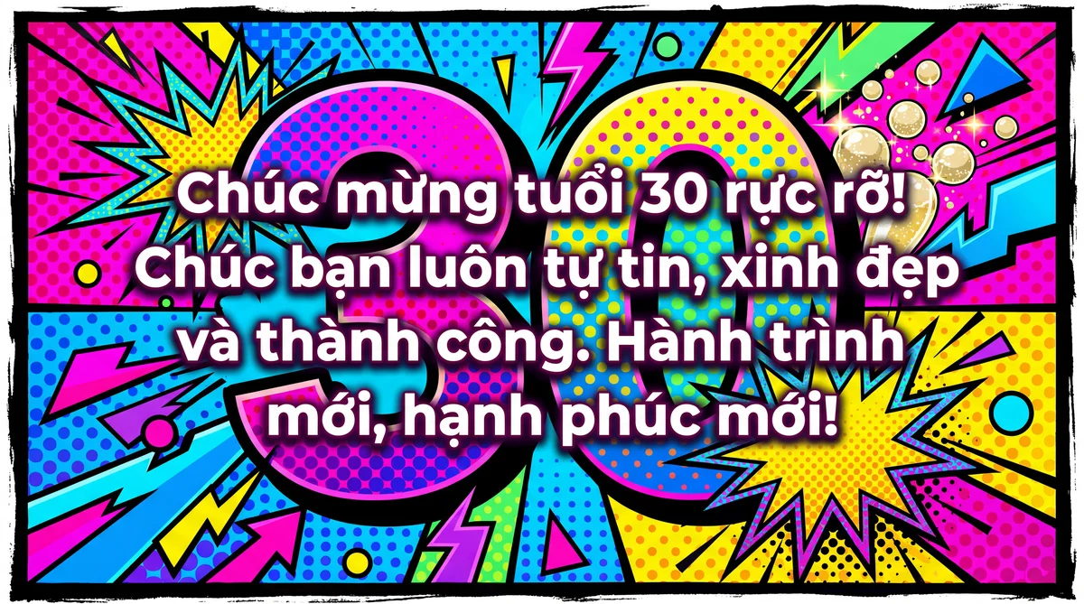 Lời chúc mừng sinh nhật tuổi 30 cho bạn thân