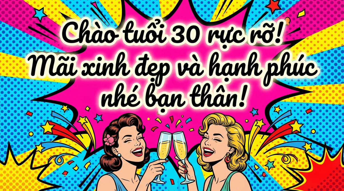 Lời chúc mừng sinh nhật tuổi 30 cho bạn thân
