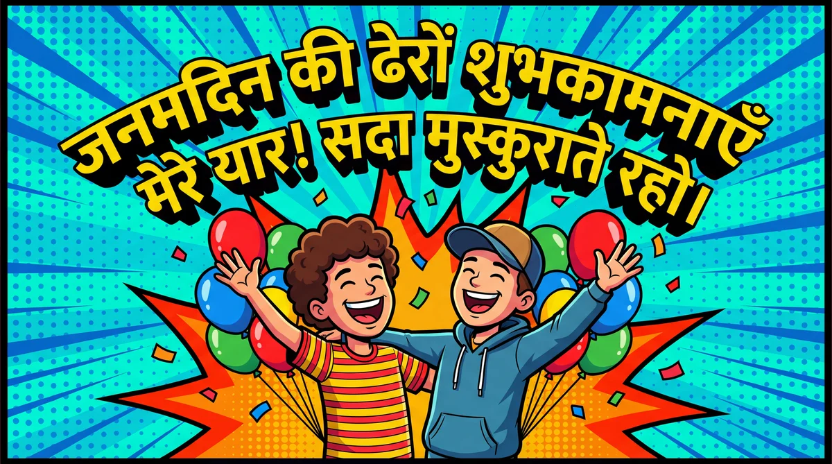 दोस्त को जन्मदिन की शुभकामनाएँ