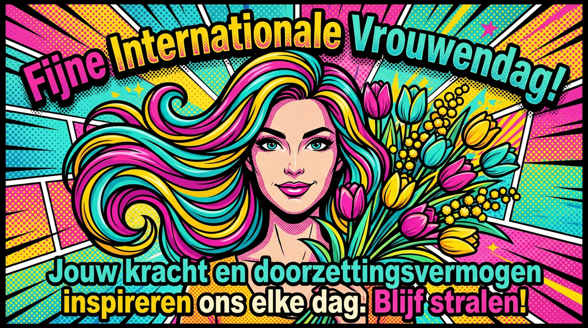 Fijne Internationale Vrouwendag wensen voor een sterke vrouw