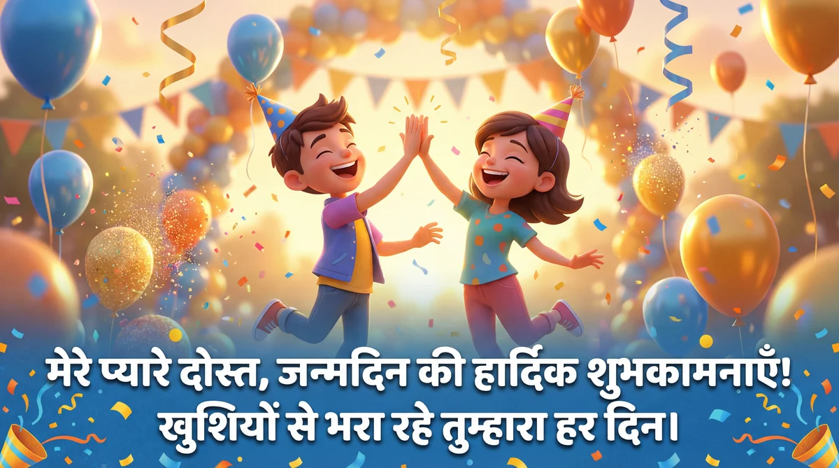 दोस्त को जन्मदिन की शुभकामनाएँ