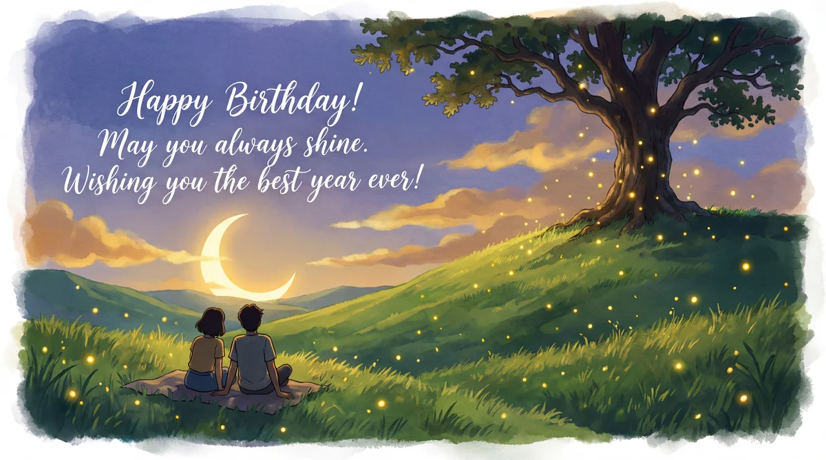 友達への誕生日カード