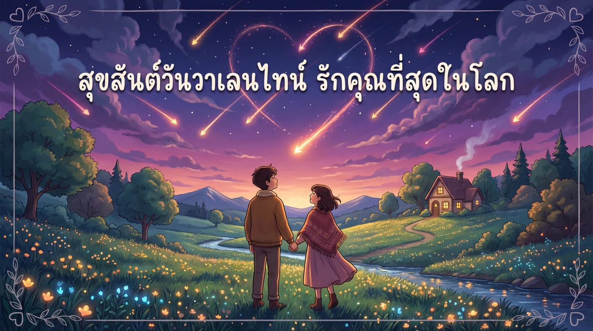 การ์ดอวยพรวันวาเลนไทน์ให้คนรัก