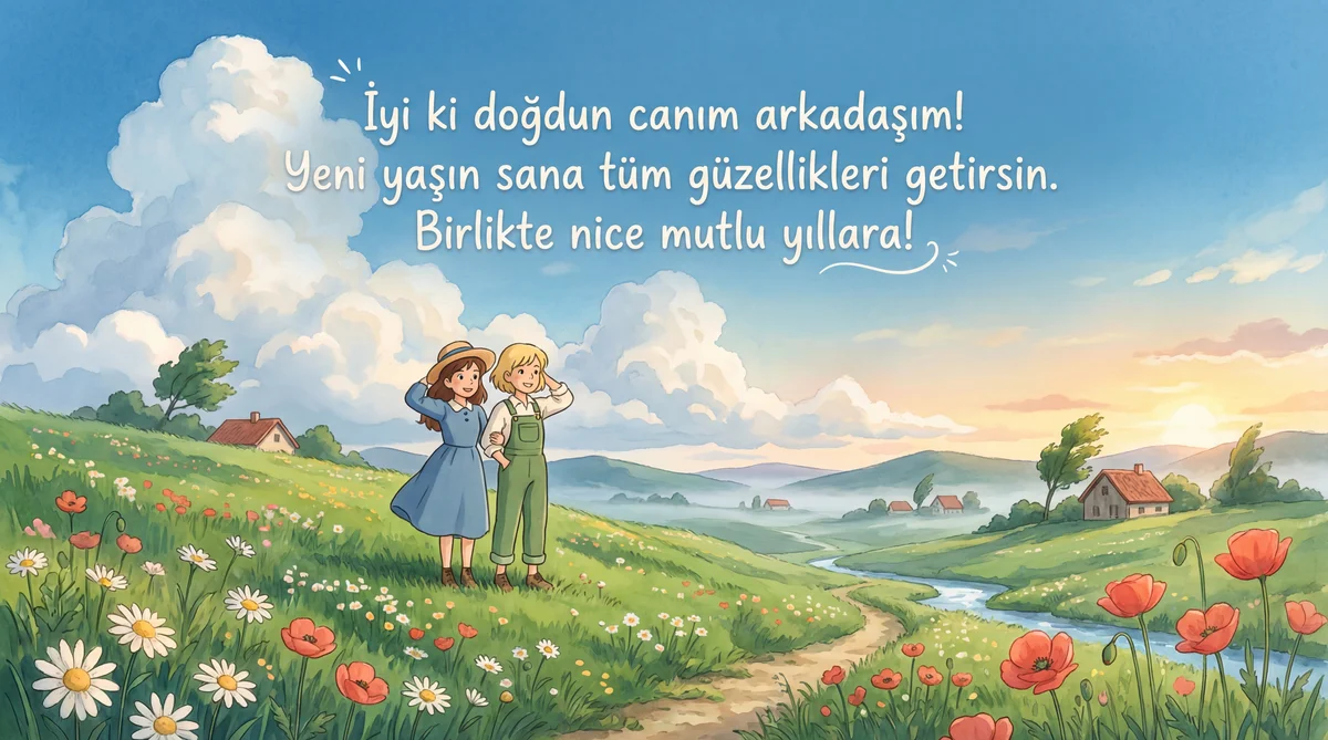 arkadaşa doğum günü kartı sözleri