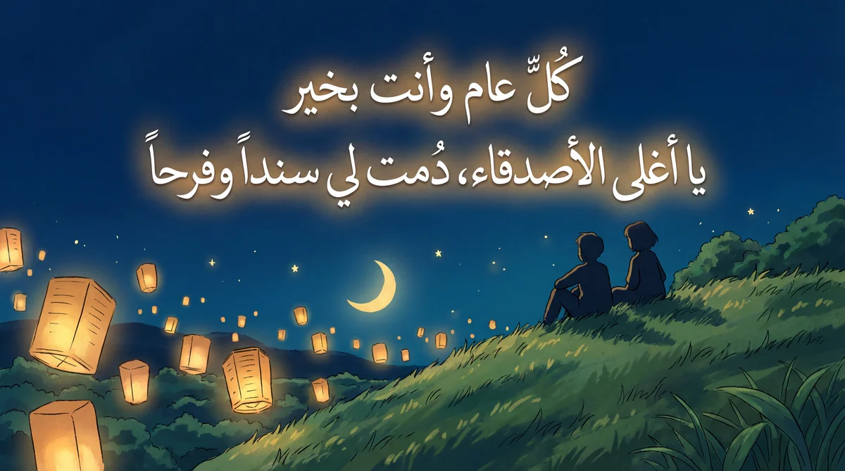 تهنئة عيد ميلاد سعيد لصديقي