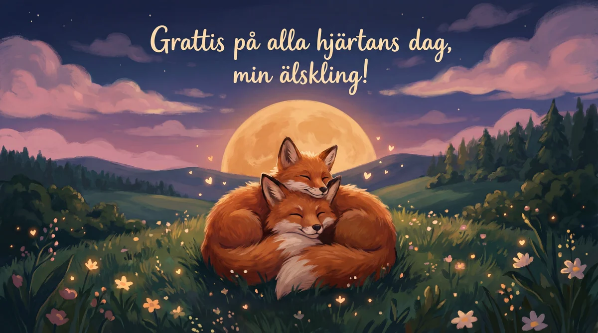 Grattis på alla hjärtans dag, min älskling!