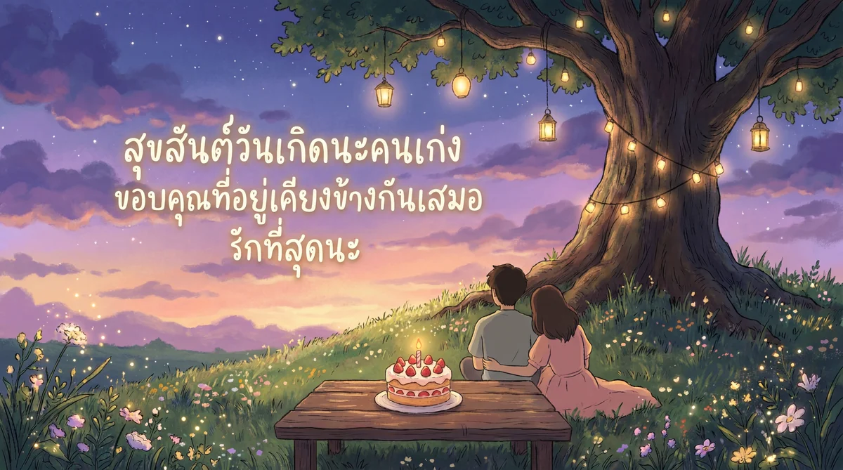 คำอวยพรวันเกิดหวานๆ ให้แฟน