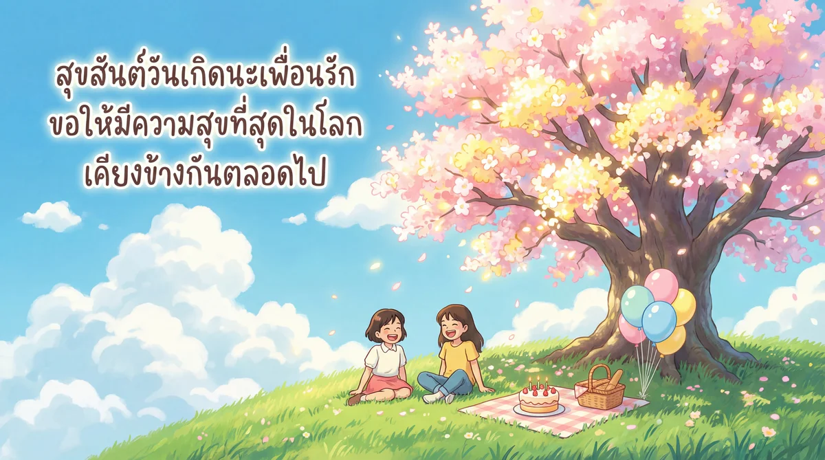 คำอวยพรวันเกิดเพื่อนรัก