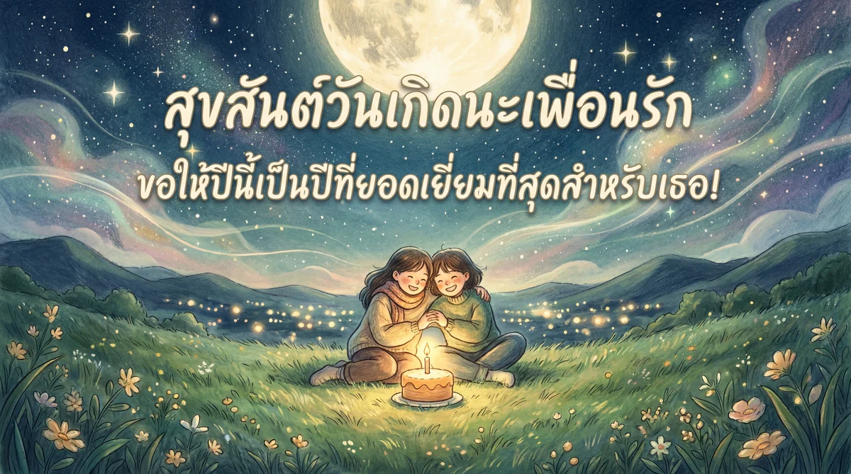 คำอวยพรวันเกิดเพื่อนรัก