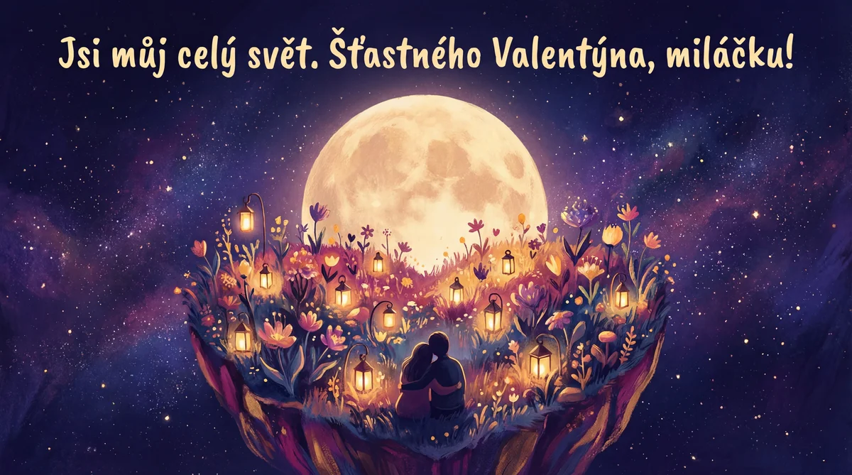Přání k Valentýnu pro moji lásku