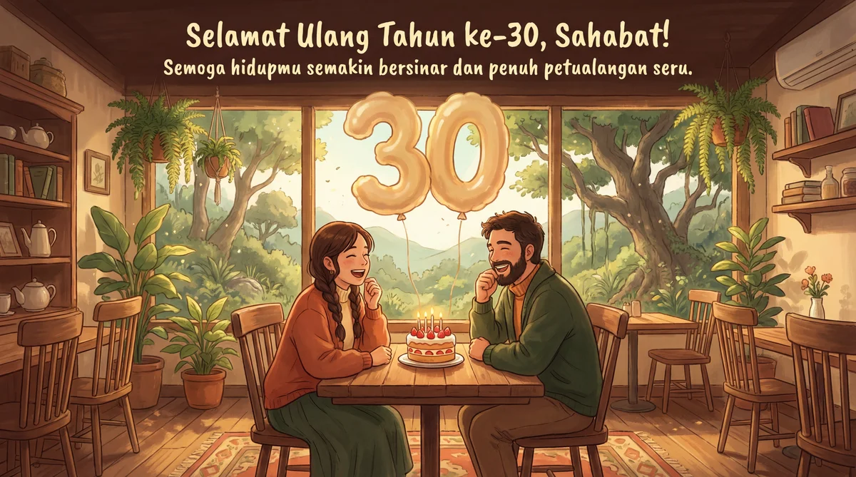 ucapan ulang tahun ke-30 untuk sahabat