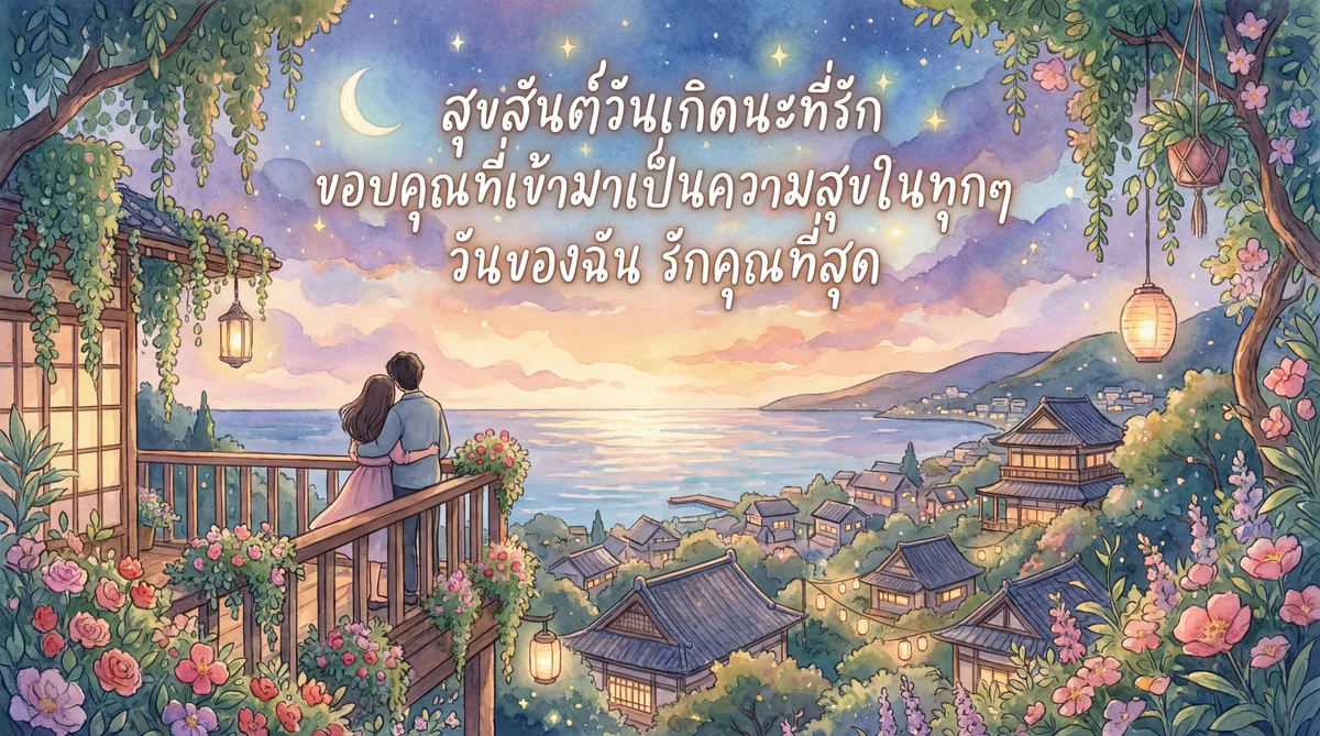 คำอวยพรวันเกิดหวานๆ ให้แฟน