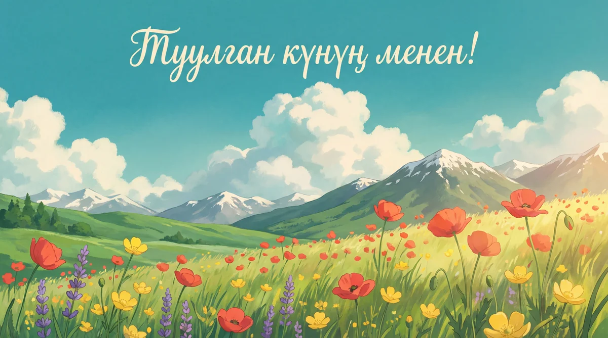 Туулган күнүң менен куттуктайм!