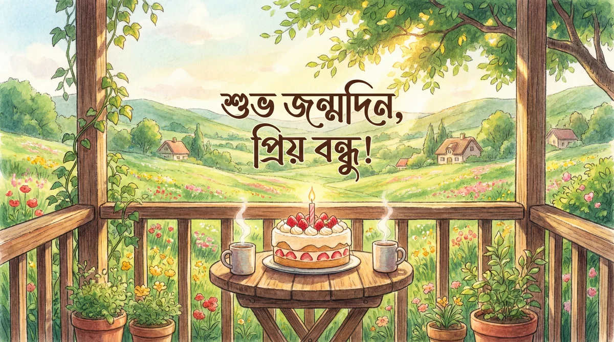 শুভ জন্মদিন, প্রিয় বন্ধু!
