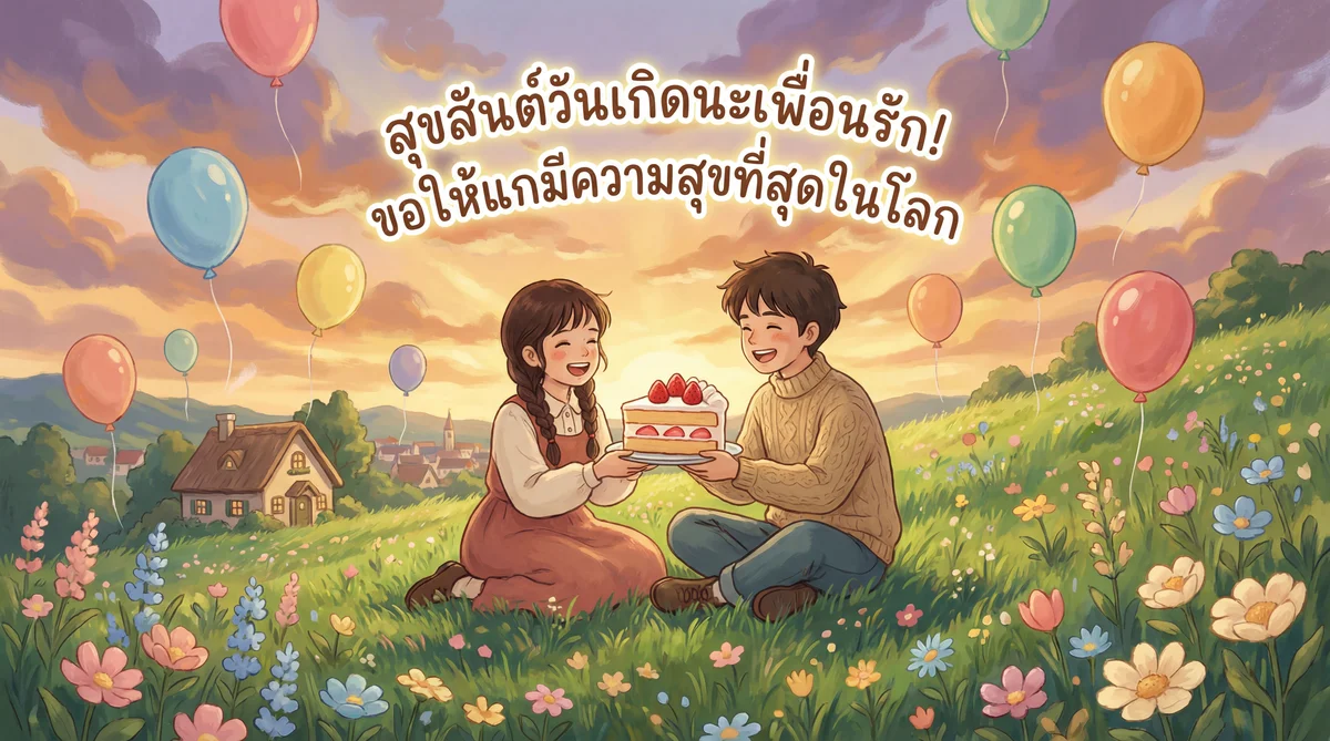 คำอวยพรวันเกิดให้เพื่อนซี้สุดที่รัก