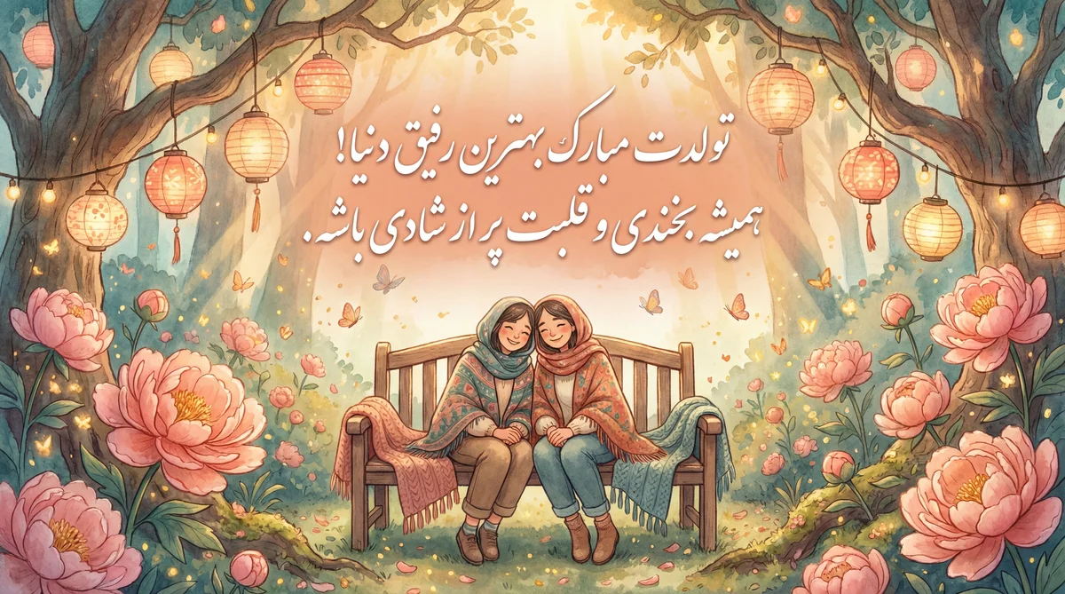 کارت تبریک تولد برای بهترین دوست