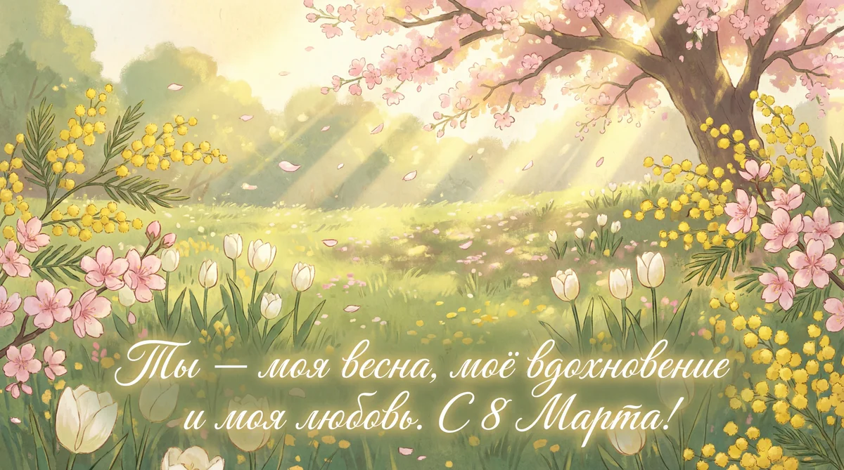 поздравление с 8 марта для любимой