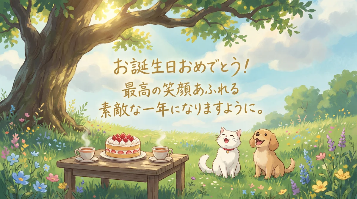 友達の誕生日お祝いメッセージ