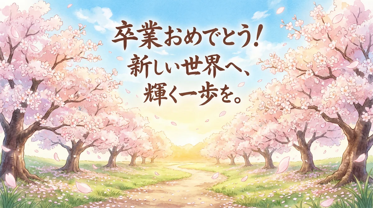 ご卒業おめでとう！新生活へのエールを送るメッセージ