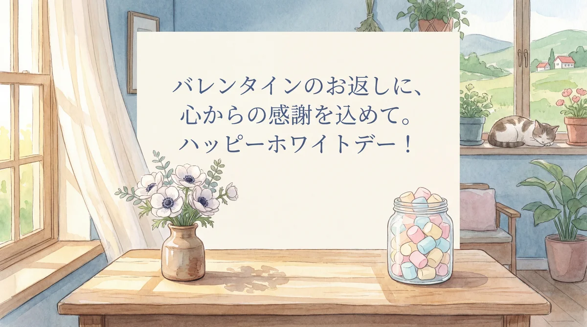 ホワイトデーのお返しメッセージ