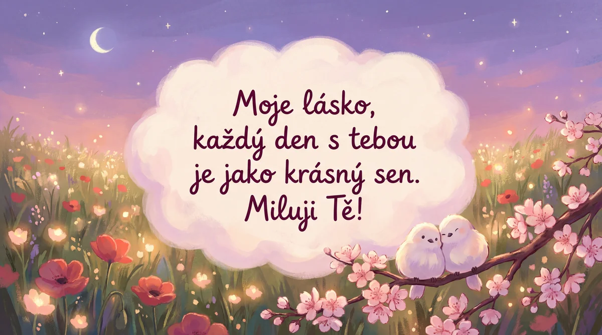 Přání k Valentýnu pro mou lásku