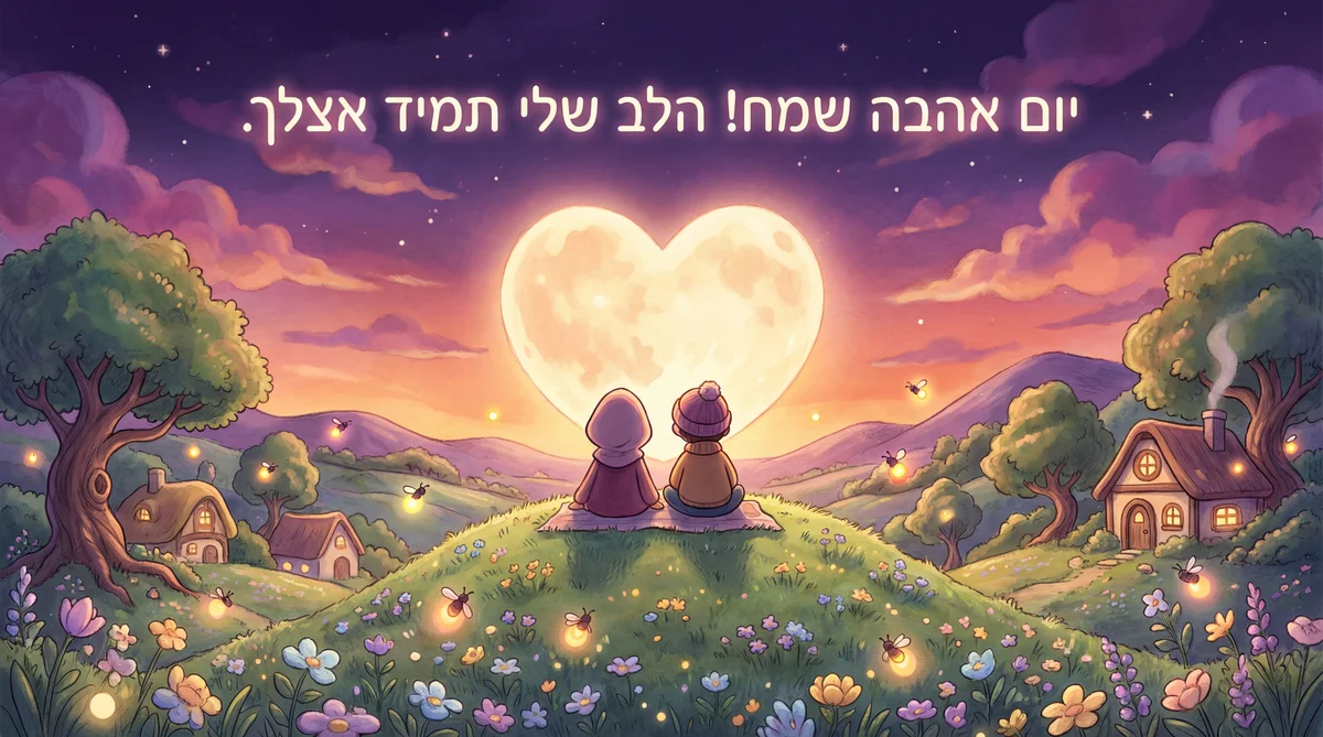 ברכה ליום האהבה לבן/בת זוג אהוב/ה