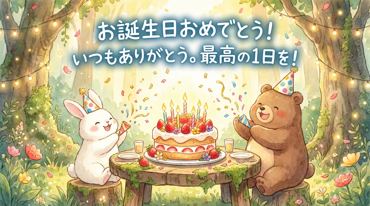 友達の誕生日おめでとうメッセージ
